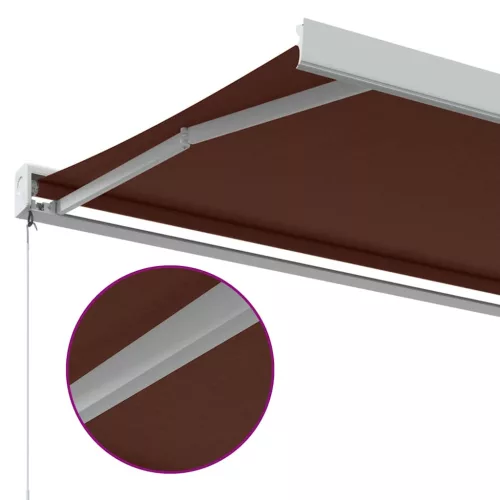 Burgundi vörös kézzel kihúzható napellenző 350 x 250 cm