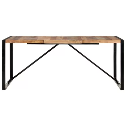Paliszander felületű tömör fa étkezőasztal 180 x 90 x 75 cm