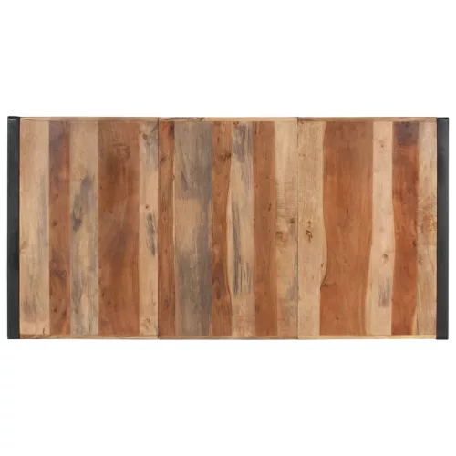 Paliszander felületű tömör fa étkezőasztal 180 x 90 x 75 cm