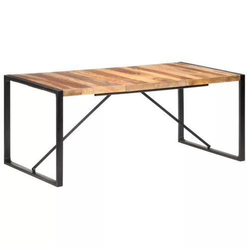 Paliszander felületű tömör fa étkezőasztal 180 x 90 x 75 cm