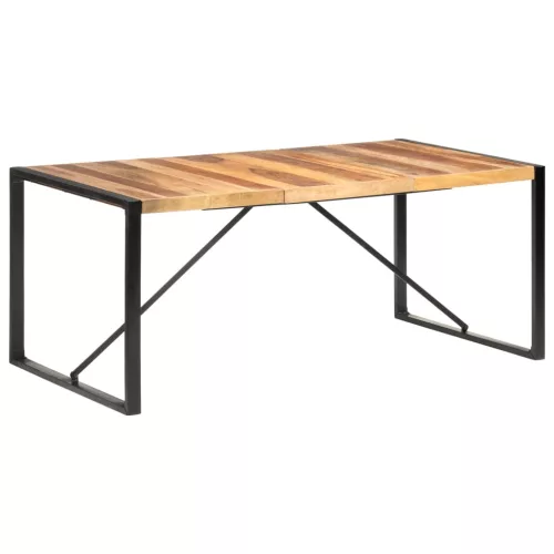 Paliszander felületű tömör fa étkezőasztal 180 x 90 x 75 cm