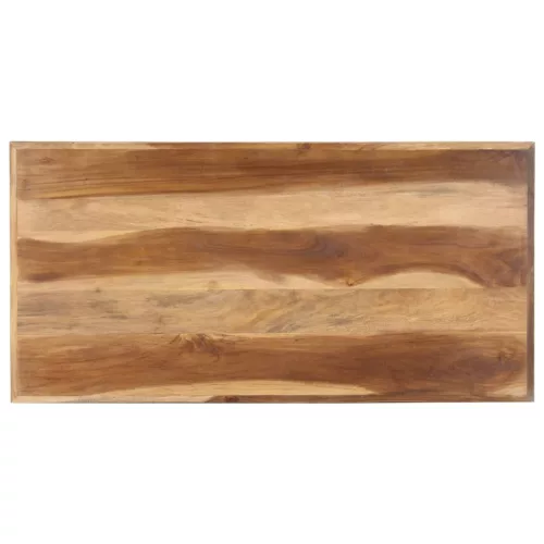 Tömör fa étkezőasztal mézszínű felülettel 120 x 60 x 75 cm