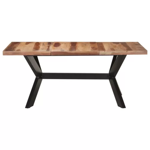 Tömör fa étkezőasztal mézszínű felülettel 180 x 90 x 75 cm