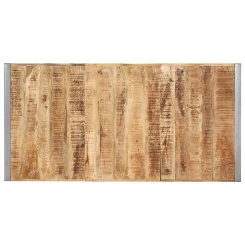 Tömör nyers mangófa étkezőasztal 200 x 100 x 75 cm