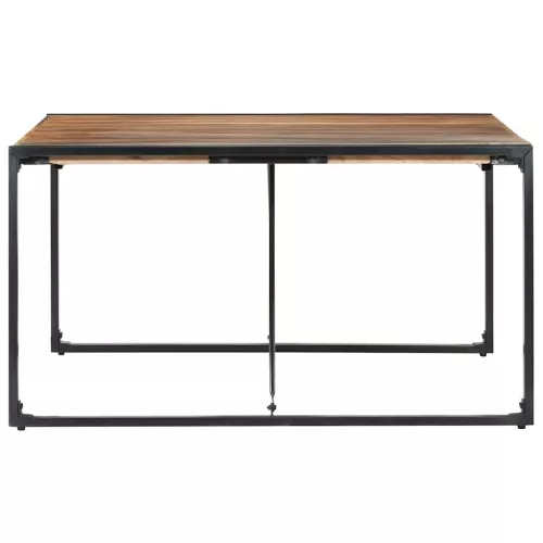 Paliszander felületű tömör fa étkezőasztal 140 x 140 x 75 cm