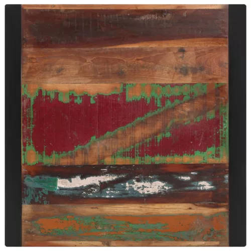 Tömör újrahasznosított fa étkezőasztal 70 x 70 x 75 cm