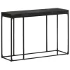 Fekete tömör akácfa és mangófa tálalóasztal 110 x 35 x 76 cm
