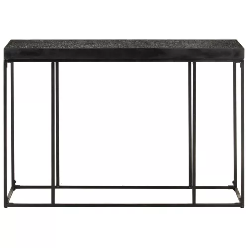 Fekete tömör akácfa és mangófa tálalóasztal 110 x 35 x 76 cm