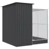 Ezüst színű acél madárház kiterjesztésekkel 209 x 203 x 216 cm