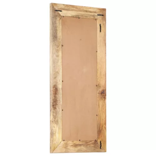 Kézzel faragott tömör mangófa tükör 110 x 50 x 2,6 cm