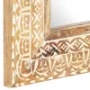 Kézzel faragott tömör mangófa tükör 110 x 50 x 2,6 cm