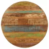 Kerek tömör újrahasznosított fa étkezőasztal 100 x 100 x 75 cm