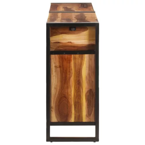 Tömör akácfa tálalószekrény mézszínű felülettel 172x35x80 cm
