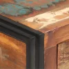 Tömör újrahasznosított fa tálalószekrény 120 x 30 x 75 cm