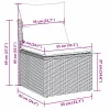 10 részes szürke polyrattan kerti ülőgarnitúra párnával