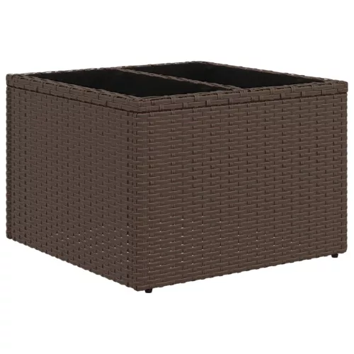 8 részes barna polyrattan kerti ülőgarnitúra párnákkal