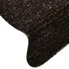15 db öntapadós lépcsőszőnyeg 65 x 21 x 4 cm sötétbarna félkör alakú nagy