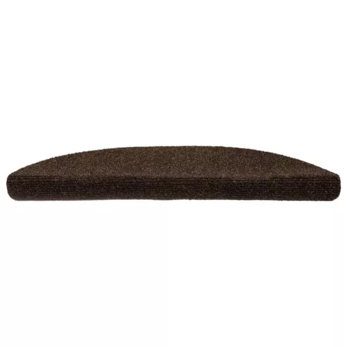 15 db öntapadós lépcsőszőnyeg 56 x 17 x 3 cm barna félkör alakú