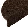 15 db öntapadós lépcsőszőnyeg 56 x 17 x 3 cm barna félkör alakú