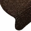 15 db öntapadós lépcsőszőnyeg 65 x 21 x 4 cm barna félkör alakú nagy