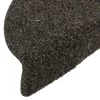 15 db öntapadós lépcsőszőnyeg 56 x 17 x 3 cm antracit félkör alakú