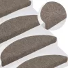 15 db öntapadós lépcsőszőnyeg 56 x 17 x 3 cm bézs félkör alakú