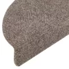 15 db öntapadós lépcsőszőnyeg 56 x 17 x 3 cm bézs félkör alakú