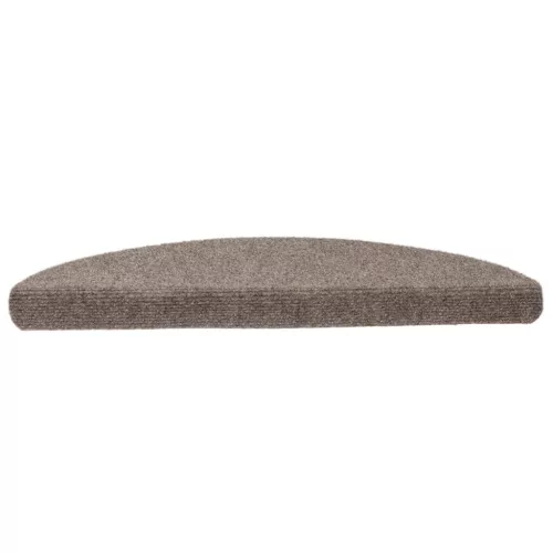 15 db öntapadós lépcsőszőnyeg 65 x 21 x 4 cm bézs félkör alakú nagy