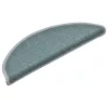 15 db lépcsőszőnyeg 56 x 17 x 3 cm tengerkék félkör alakú