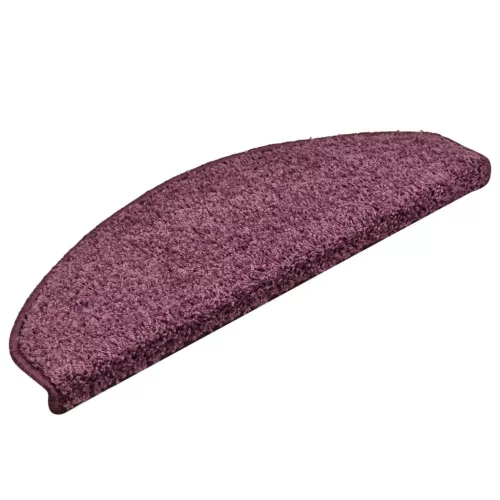 15 db sötétlila félkör alakú lépcsőszőnyeg 65 x 21 x 4 cm, nagy