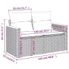 9 részes szürke polyrattan kerti ülőgarnitúra párnával