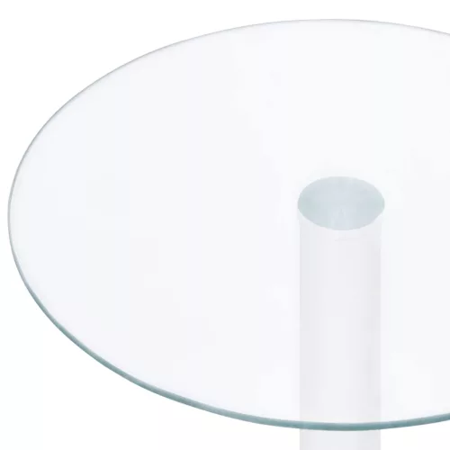 Átlátszó edzett üveg dohányzóasztal 40 cm