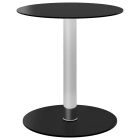 Fekete edzett üveg dohányzóasztal 40 cm