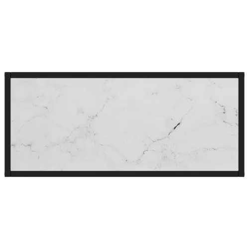 Fehér edzett üveg tálalóasztal 80 x 35 x 75 cm