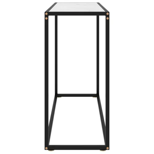 Fehér edzett üveg tálalóasztal 100 x 35 x 75 cm