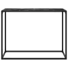 Fekete edzett üveg tálalóasztal 100 x 35 x 75 cm