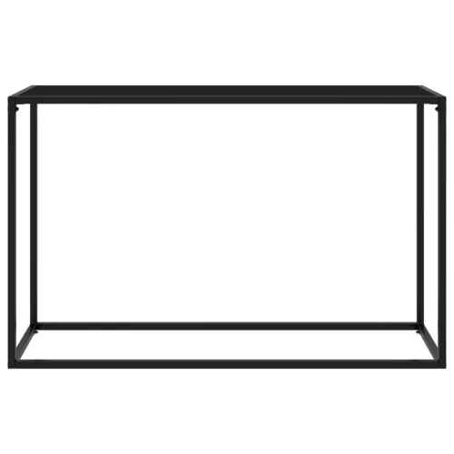 Fekete edzett üveg tálalóasztal 120 x 35 x 75 cm