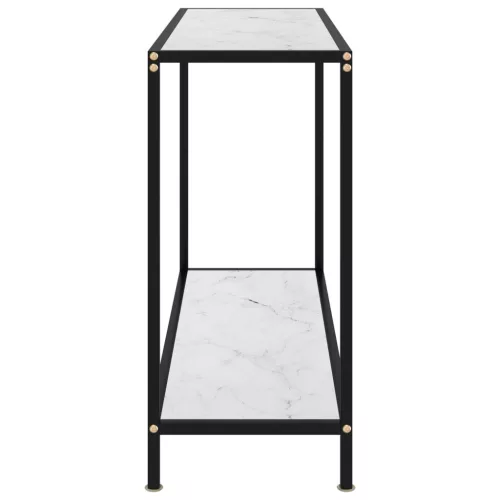 Fehér edzett üveg tálalóasztal 100 x 35 x 75 cm