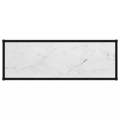 Fehér edzett üveg tálalóasztal 100 x 35 x 75 cm