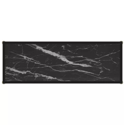 Fekete edzett üveg tálalóasztal 100 x 35 x 75 cm