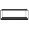322898  Coffee Table Black 100x50x35 cm Tempered Glass
