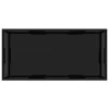 322898  Coffee Table Black 100x50x35 cm Tempered Glass