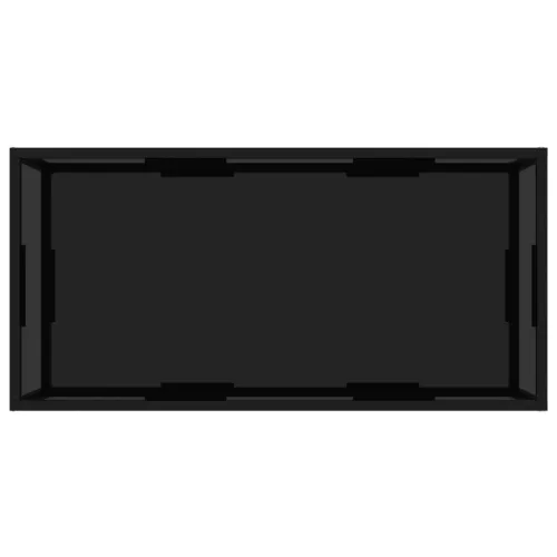 322898  Coffee Table Black 100x50x35 cm Tempered Glass