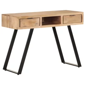   Természetes szélű tömör akácfa íróasztal 107x45x79 cm