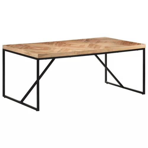 Tömör akácfa és mangófa étkezőasztal 180 x 90 x 76 cm