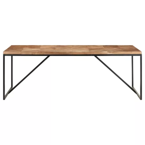 Tömör akác és mangófa étkezőasztal 200 x 90 x 76 cm