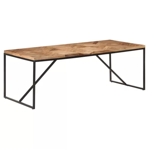 Tömör akác és mangófa étkezőasztal 200 x 90 x 76 cm