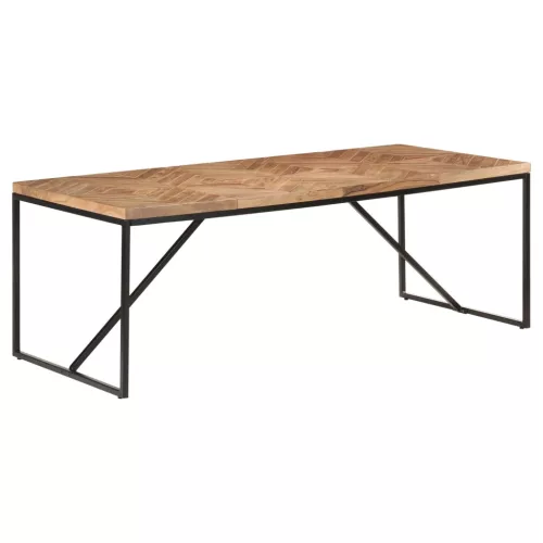 Tömör akác és mangófa étkezőasztal 200 x 90 x 76 cm