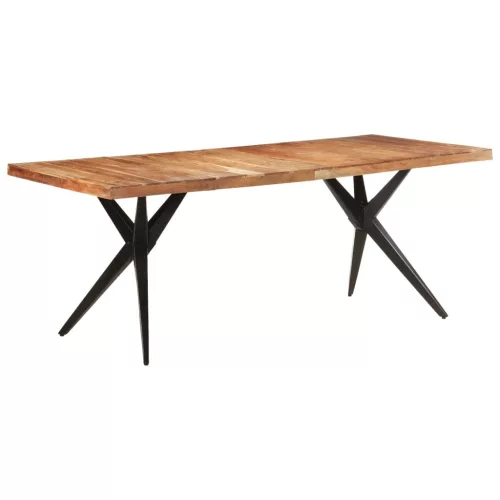 Tömör akácfa étkezőasztal 200 x 90 x 76 cm