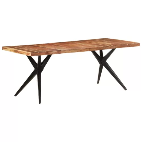 Tömör akácfa étkezőasztal 200 x 90 x 76 cm